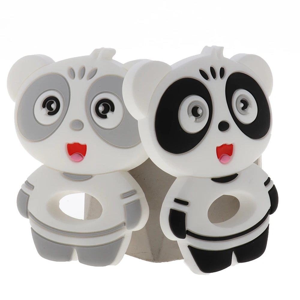 Single Unicorn Silicone Teether Animal Toys Bpa Free Baby Teething Pendant Necklace Accessories Koala Fox Penguin Bunny Rodent