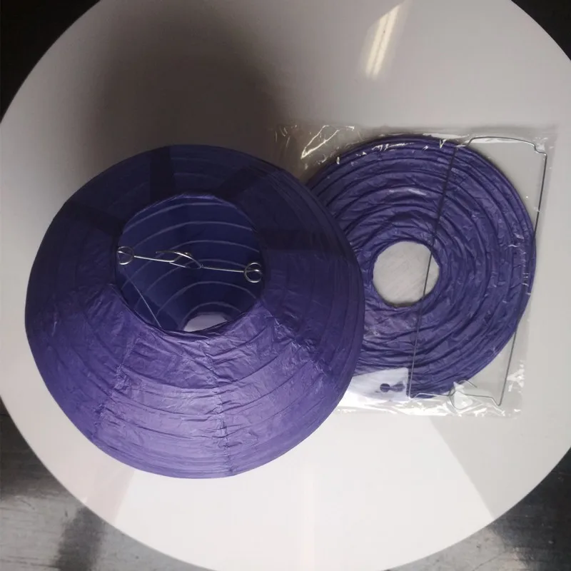 dark purple 20 шт./лот 2" 24"(50 см 60 см) бумажные фонари для дня рождения, свадьбы, грандиозного события, украшения, китайский Весенний фестиваль, фонарь - Цвет: dark purple
