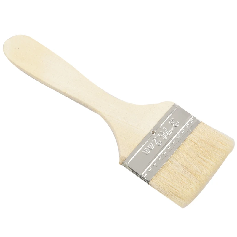 Paint Brown wide wood handle brush | Инструменты