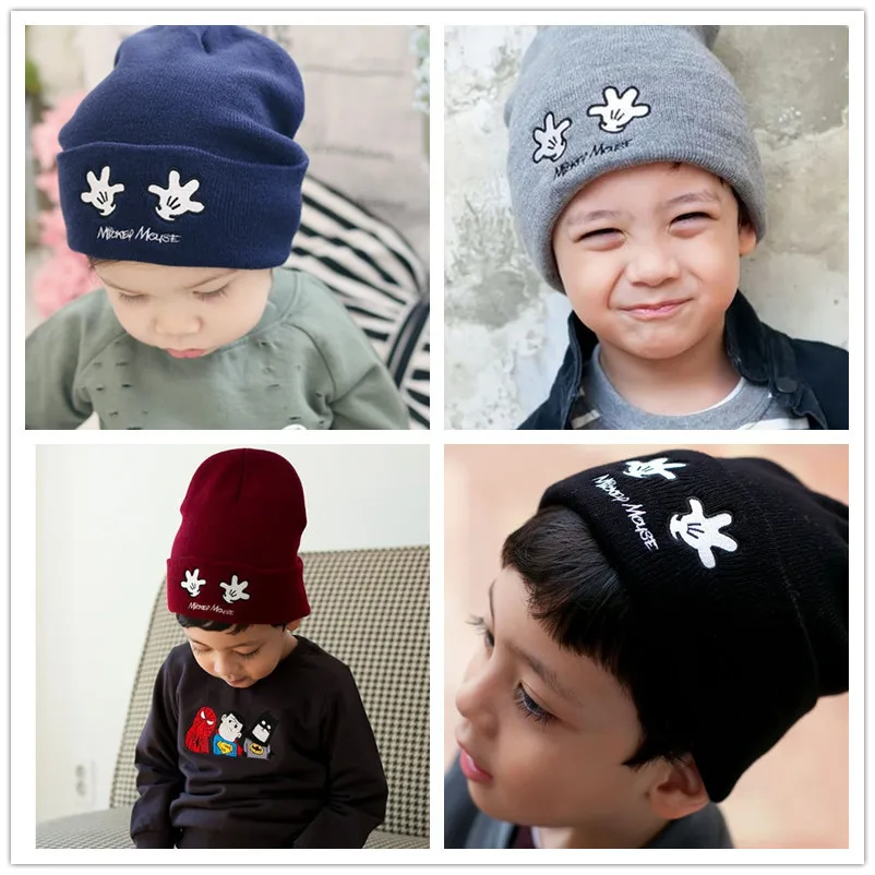

Kid's Beanie Hat Autumn and Winter Caps Baby Cute Embroidered Children'sr warm hat in autumn and winter 1-4 years old