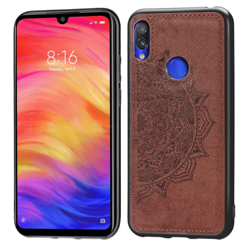 

XiaoMi RedMi Note7 Case Fashion Fabric Cloth Shockproof Back Cover For RedMi Note 7 7 Pro 7S Soft Silicone Airbag Anti-fall Case