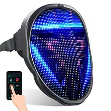 

LED Face Masks Bluetooth-compatible APP Control Smart Display Led Light Up Mask Programmable Change Face Cosplay DIY Photos