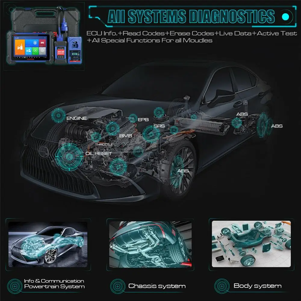 Autel IM608 XP400 ключевой программатор для диагностики автомобиля MaxiFlash ECU Программатор