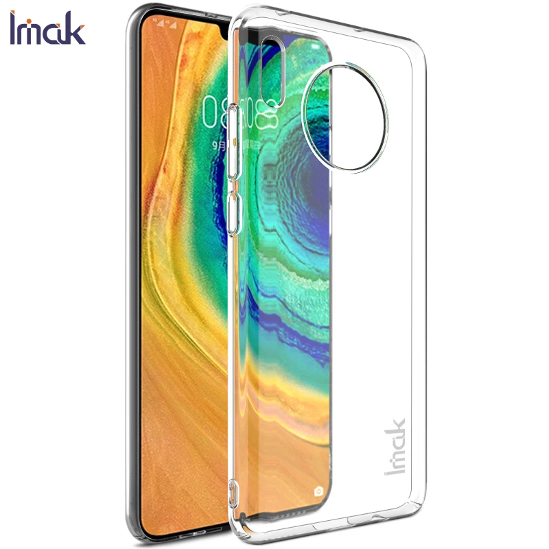 IMAK Кристальный чехол, прозрачный чехол для huawei mate 30, смартфон, чехол для ПК Жесткий Чехол для huawei mate 30, чехол для защиты экрана