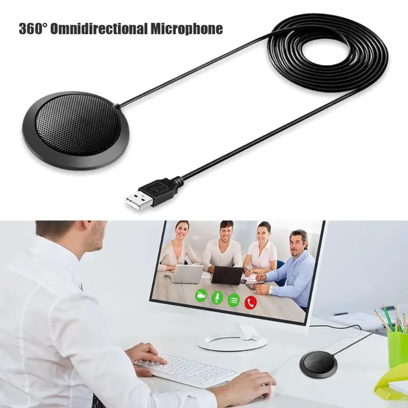 USB Настольный конденсатор микрофон 360 градусов всенаправленная игра голосовой микрофон Поддержка прямой доставки