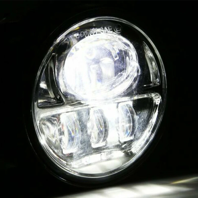 Мотоцикл 7 ''светодиодный фары+ 4,5 дюймов светодиодный Противотуманные фары дополнительный ближний свет Точечный светильник для дорожного King Electra Glide Softail