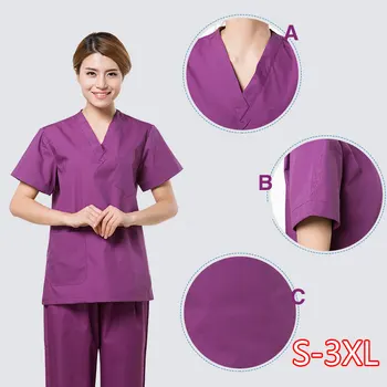 

Washing Clothes Split Suit Nurse Hand Overalls Surgical Gown Brush Men And Women Medical Uniform Scrub Tops Doctor Clothing