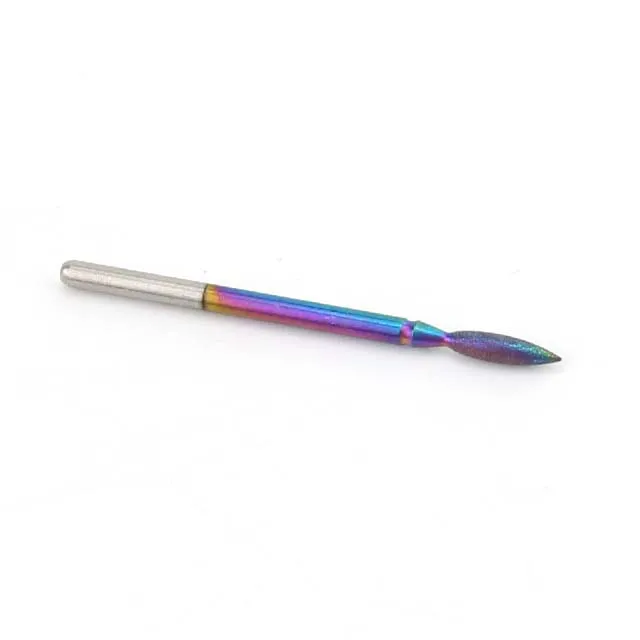 1pc Rainbow Diamond Nail Drill Bit Milling Cutter Rotary Cuticle Clean Files for Manicure Machine Burr Nail Files Accessories - Цвет: 09
