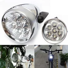 Lámpara de luz frontal para bicicleta de bicicleta Vintage General batería 7 LED faro con soporte de luz de conducción nocturna de seguridad operada por batería