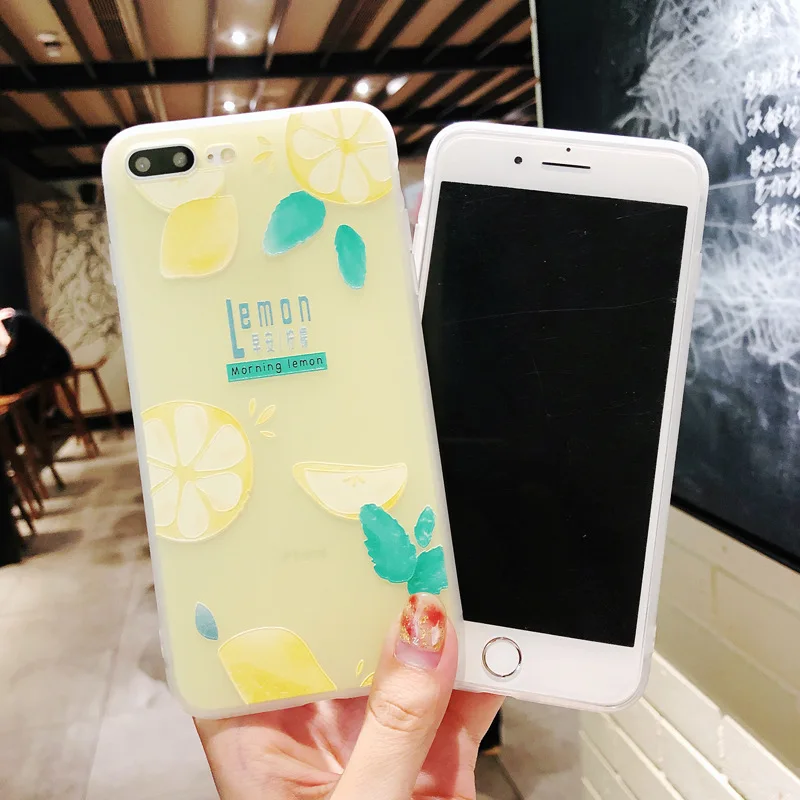 Силиконовый чехол для телефона для iPhone 7 8 Plus X летняя задняя крышка с фруктовым арбузом для iPhone Xs XR 6 6S Plus мягкий тпу чехол s
