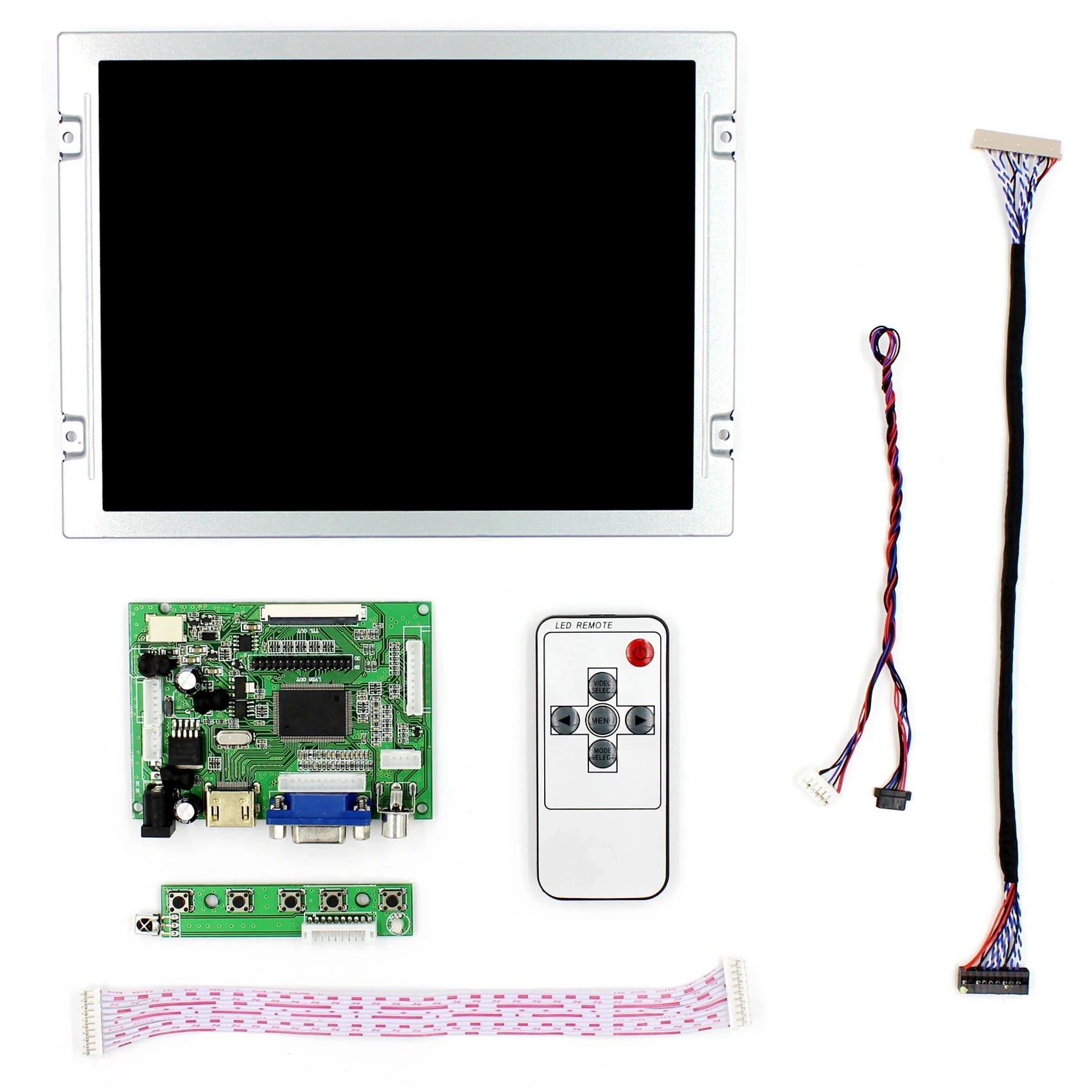 HDMI VGA 2AV LCD Controller Board Driver VS-TY2662-V1 Work for LVDS Interface LCD Screen Panel 8.4inch AA084SC01 800X600 Display