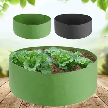 

Behogar 10 Gallon Round Planting Grow Bags Non-woven Raised Planting Bed Pot Container Planter for Herb Flower Vegetable Plants