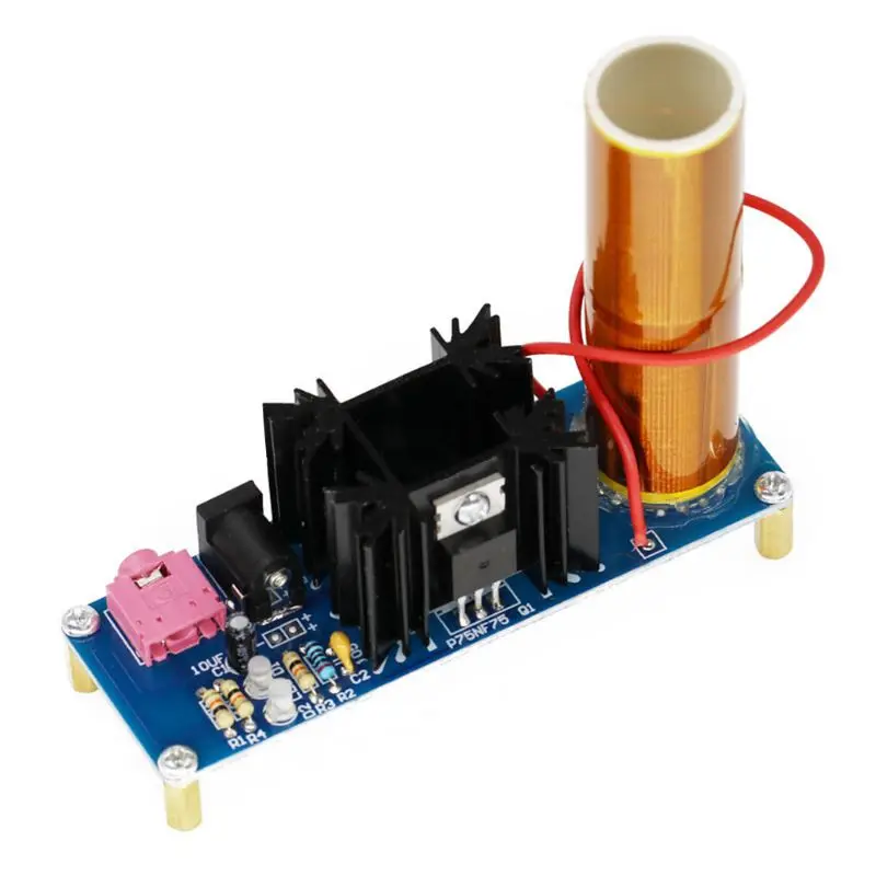 DIY Мини Музыка Тесла катушки комплект DC 15 24V 15W плазменный динамик беспроводная