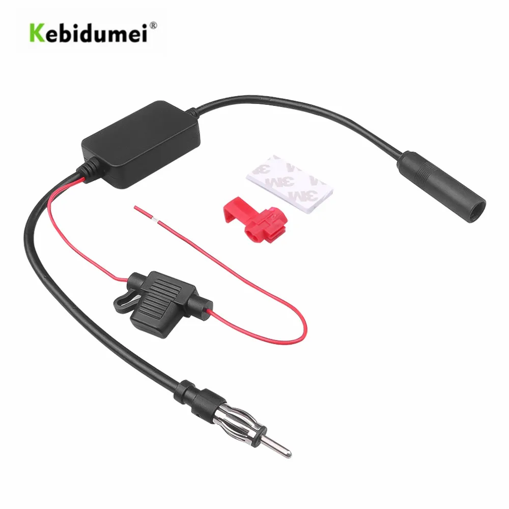 Kebidumei авто радио FM антенна усилитель усилителя сигнала бустер Универсальный 12V для морской автомобильный FM Усилитель 88 108 МГц|Телевизионные антенны| | АлиЭкспресс