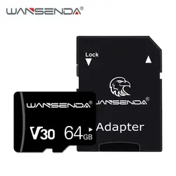 Новая Оригинальная карта памяти Wansenda 128 Гб 64 ГБ 32 ГБ 16 ГБ 8 ГБ 4 ГБ Высококачественная карта Micro SD карта TF + Бесплатный адаптер для смартфона
