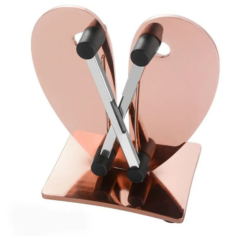 Rose Gold 5 шт., точилка для ножей из нержавеющей стали, кухонный нож для заточки из вольфрамовой стали, острые ножи для полировки, заточки - Цвет: Rose Gold