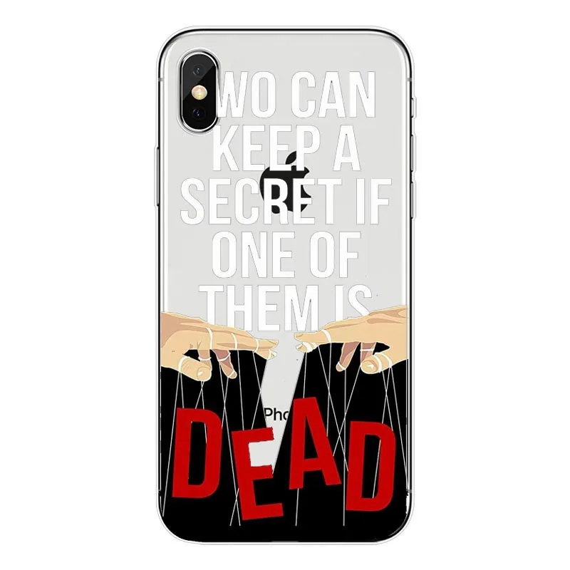 Pretty Little Liars PLL TV Show TPU soft silicone phone case for iphone 11 pro max 8 7 6 6 s Plus X XS MAX XR 5S SE shell cover - Color: TPU