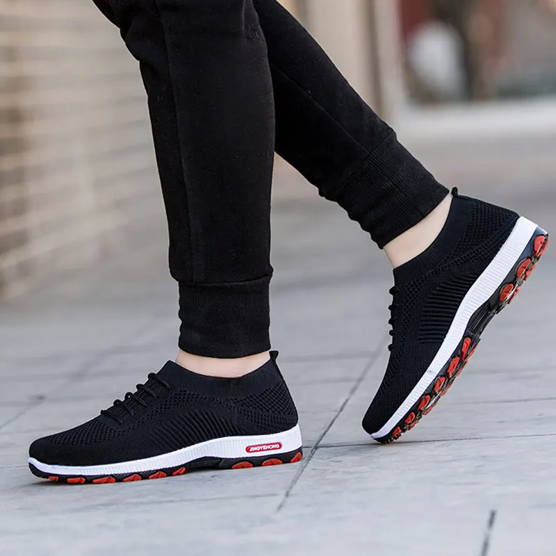 

2019 Jingyehong New Style Athletic Shoes Comfortable Breathable Fly Woven Men's Casual wa zi xie MEN'S SHOES Trendy Shoes