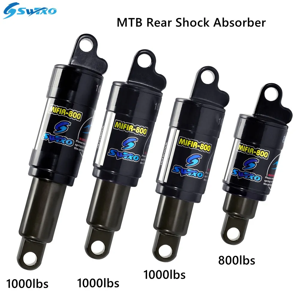 SWTXO Bicycle Rear Shock Absorber 125/150/165/190mm 850/1000 lbs MTB