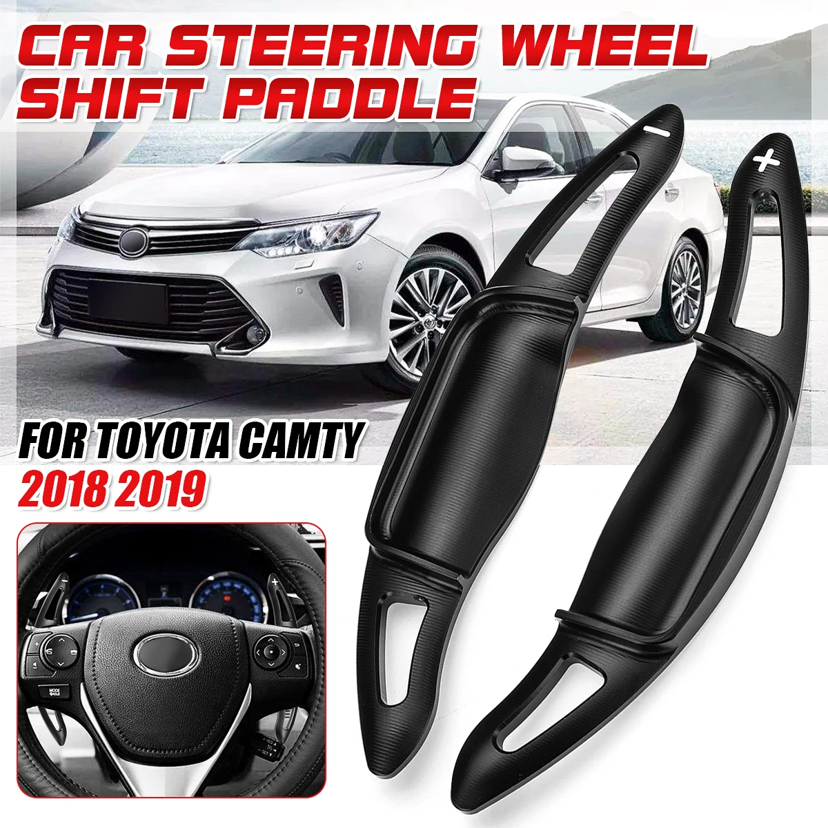 2X рулевое колесо весло сдвиг расширение переключения передач для Toyota Camry