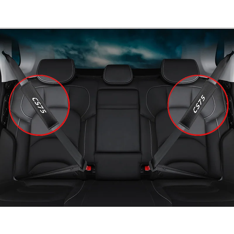 2 шт./лот, чехлы для автомобильных ремней безопасности Changan cs75, стильный автомобильный чехол для ремня безопасности, наплечная подкладка, автомобильные аксессуары