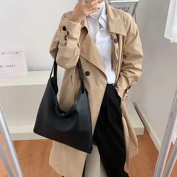 

Women Shoulder Bag Waterproof Fashion Female Handbag Large Capacity Youth Bucket Bag Lightweight High Quality Work Bag