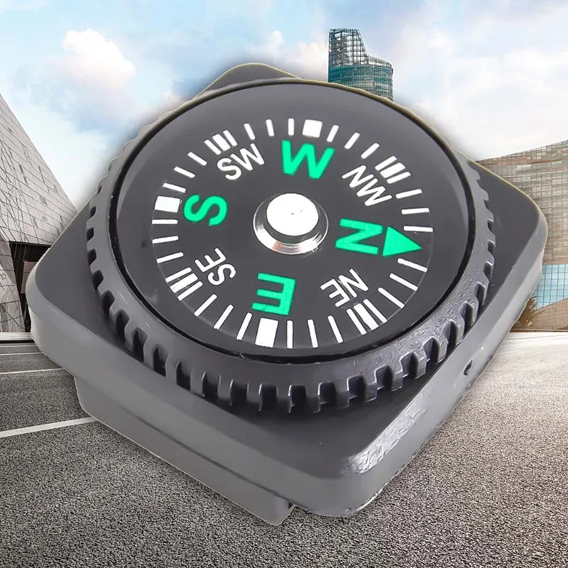 Водонепроницаемый Компас с кобурой часы браслет Паракорд навигация черный Кемпинг Туризм аварийный доступ для выживания
