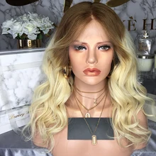 JRX волосы смешанные со светлыми Омбре#613 человеческие волосы парик фронта шнурка естественная волна бразильские человеческие волосы парик#27 смешанные со светлыми парик фронта шнурка