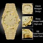 Goede Heren Luxe Merk Horloges Mode Diamant Datum Quartz Horloge Unisex Jumbo Volledig Iced Out Quartz Horloge Paar Gift Iced Out