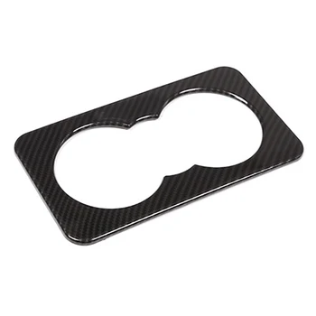 

Carbon Fibre Rear Seat Water Cup Holder Panel Cover Trim Frame Car Accessories for F-Pace X761 XE X760 XF X260