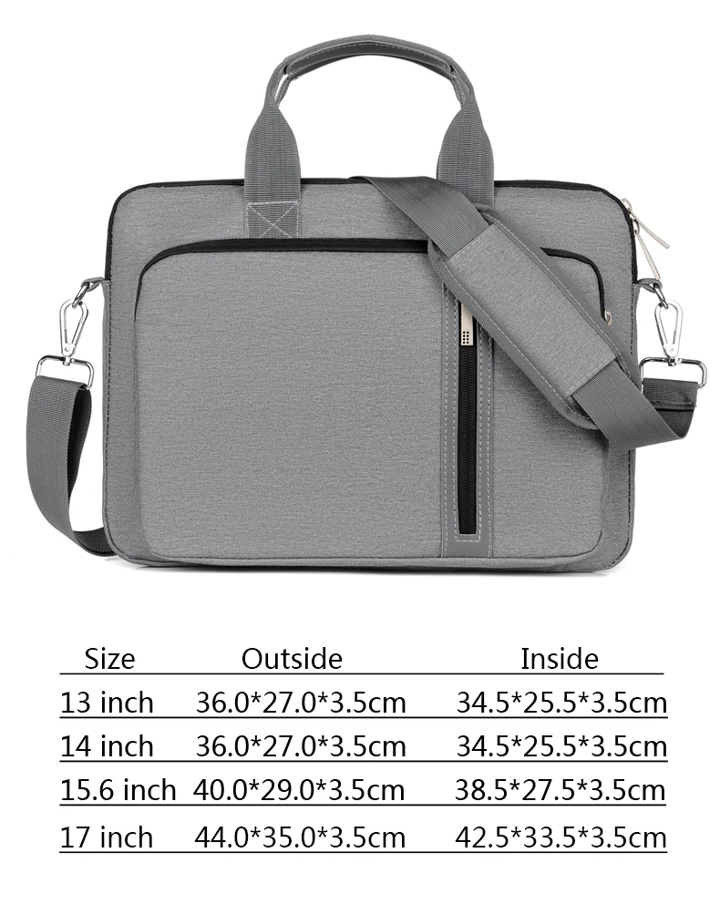dell laptop case New Shockproof Laptop Bag 13.3 14 15.6 17 Inch Shoulder Handbag Notebook Sleeve Carrying Case For Macbook Air Pro HP Women Men laptop sleeve 14 inch