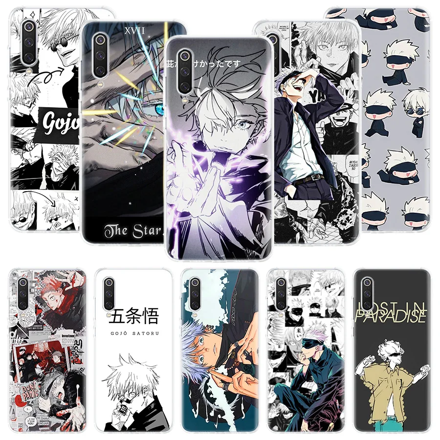 Jujutsu Kaisen Gojo Satoru Phone Case For Xiaomi Redmi Note 10 9 8 Pro 9S 8 8T 7 6 5 6A 7A 8A 9A 9C 4X S2 K20 K30 Art Cover Coqu