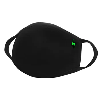 

Reusable Luminous Accessories Mask lightning PM2.5 Dustproof Skull Half Face Mask Cosplay For Adult Hot Halloween Skull Masks