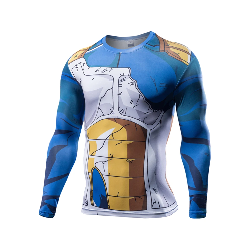 

3D Printed T Shirts Cosplay Men Anime GOKU Shirts Fitness Compression T-Shirts Bodybuilding Tops Tees Vegeta Camiseta Tsthirt