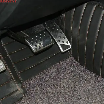 

BJMYCYY For Dodge Journey Durango/For Jeep compass Patriot Stainless steel car styling Gas Brake pedal cover AT case