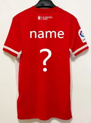 02 Almeria 20 UD fans inicio jersey nombre personalizado nømero Ante Coric Camiseta Hombre camiseta espauna Almeria FC - Цвет: 02