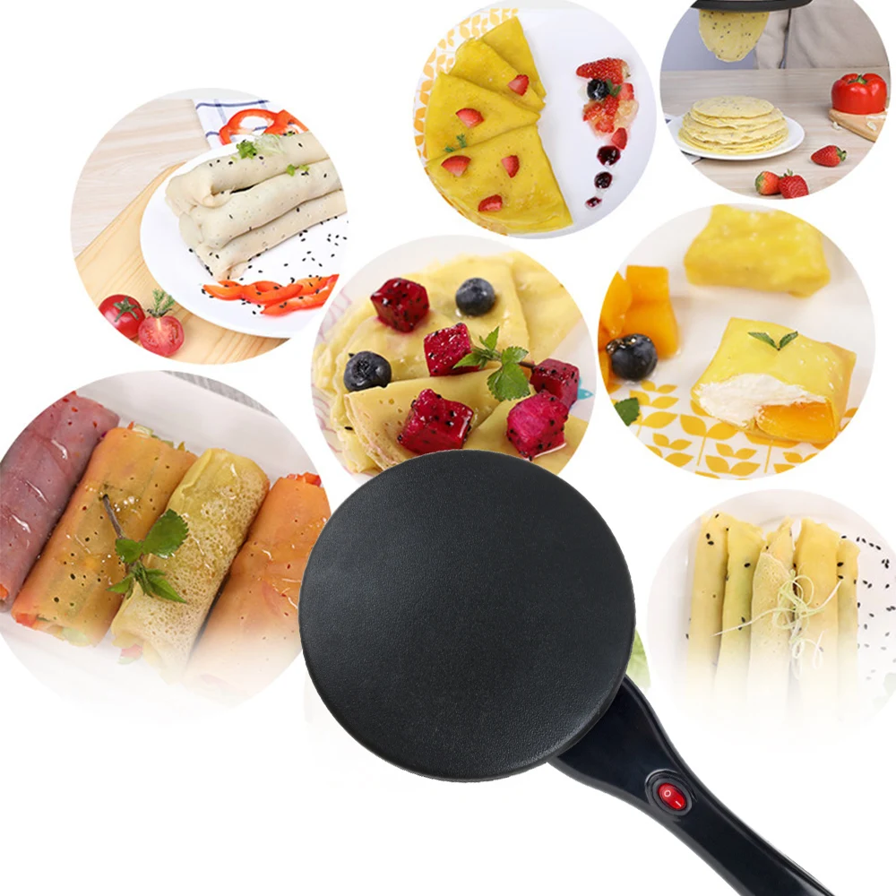 

220V Multifunction Pancake Maker Non-stick Pancake Machine Electric Crepe Pizza Pan Cake Machine Kitchen Cooking Tools Crepe