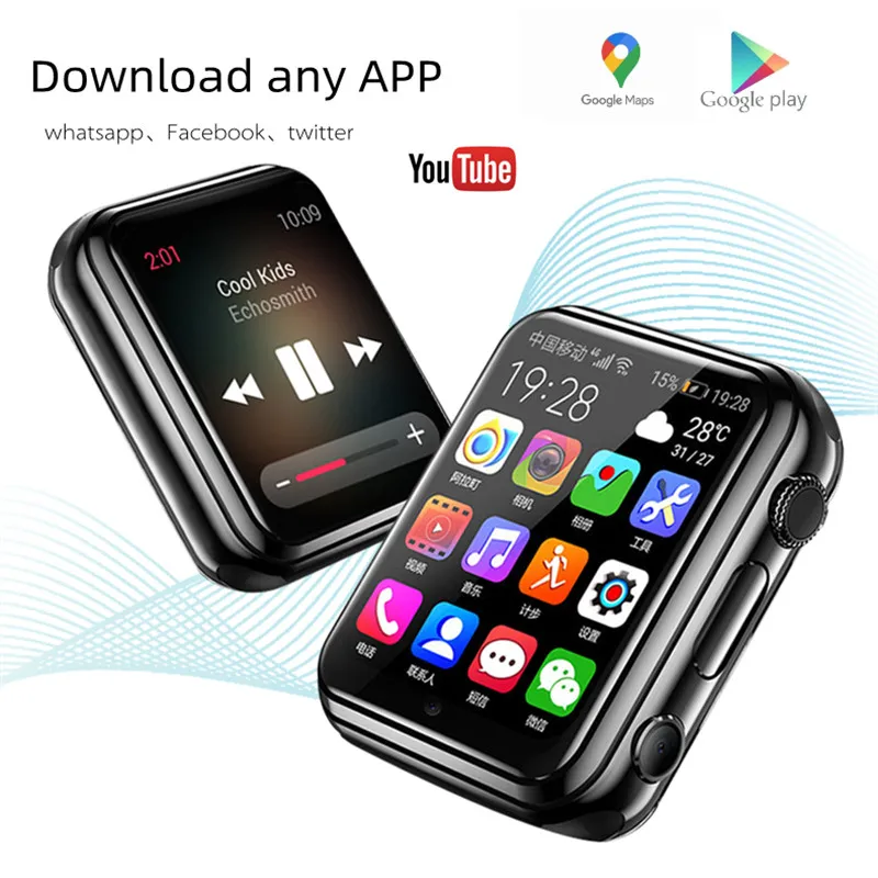 Смарт-часы W5 4G 4 камеры 8 + 16 ГБ GPS Wi-Fi Android 9 0 |