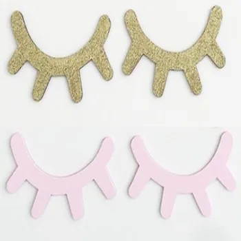 

1 Pair Nordic Style Cute Wooden 3D Eyelash Wall Sticker Decor Children Kids Baby Room Background Wall Sticker Home Decoration