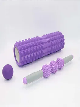 

45 * 14/13 3pcs yoga massage sets column Fitness block roller gym roller muscle massage yoga stick body massage Relax Ball