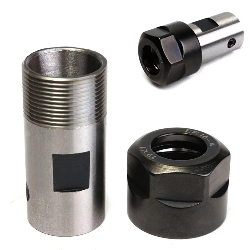 cutting saw machine ER16 Collet Chuck Motor Shaft Spindle Extension Rod Holder 8MM CNC Milling cnc router machine