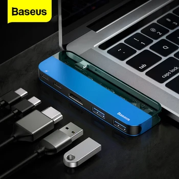 

Baseus USB C HUB 3.0 For Macbook Pro Surface HDMI Thunderbolt 3 Power Adapter Multi USB 3.0 USB-C Type C HUB For Huawei Matebook