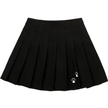 Новинка, летняя женская юбка для колледжа, Harajuku, мультяшная плиссированная юбка, свободная стрейчевая трапециевидная юбка, милая Вышитая мини-юбка