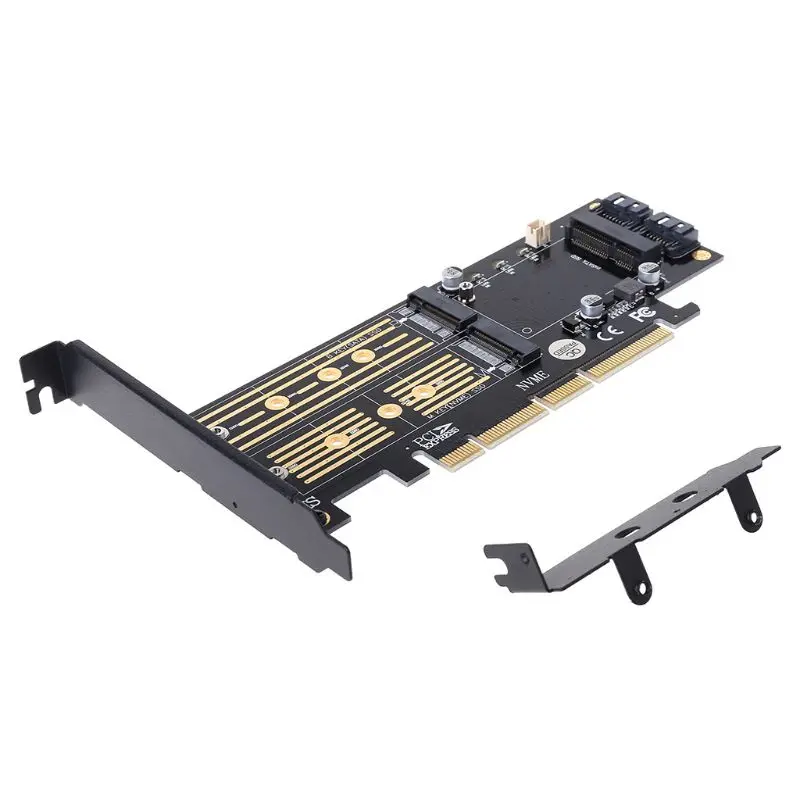 PCI E 3 0 X16 to M 2 SSD PCIE to M2 Adapter Raiser M Key 5
