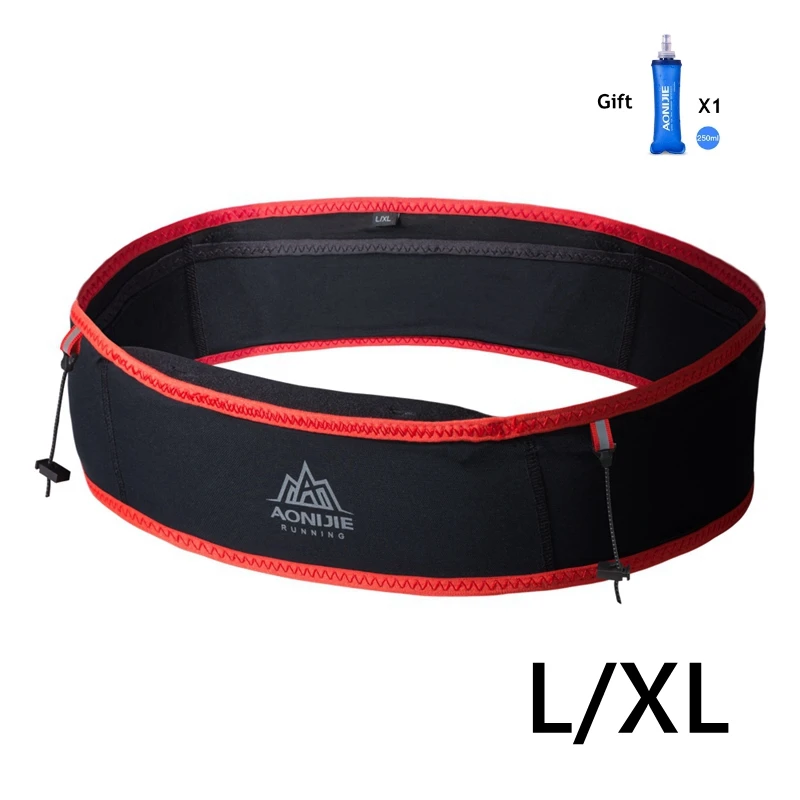 Red LXL Aonijie, сумка для бега со шлейфом, с 250 мл, мягкая фляжка для воды, для улицы, портативная, Ультралегкая, для кемпинга, походов, марафона, W938S - Цвет: Red LXL