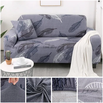 

Chaise Longue Sofa Cover L-shaped Needs Order 2pces Stretch Sofa Cover Tightly All-inclusive Wrap 1/2/3/4 Seat Sofa Cove