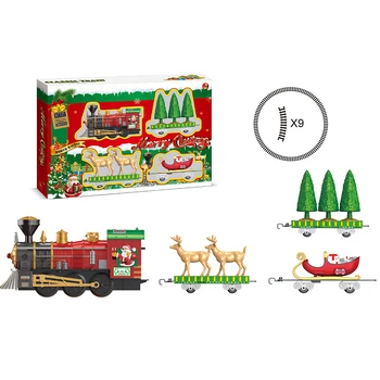 

Christmas Electric Assembly Musical Rail Train Toy Model Building Kit Christmas Gift New Year Gift 2019 New Arrival