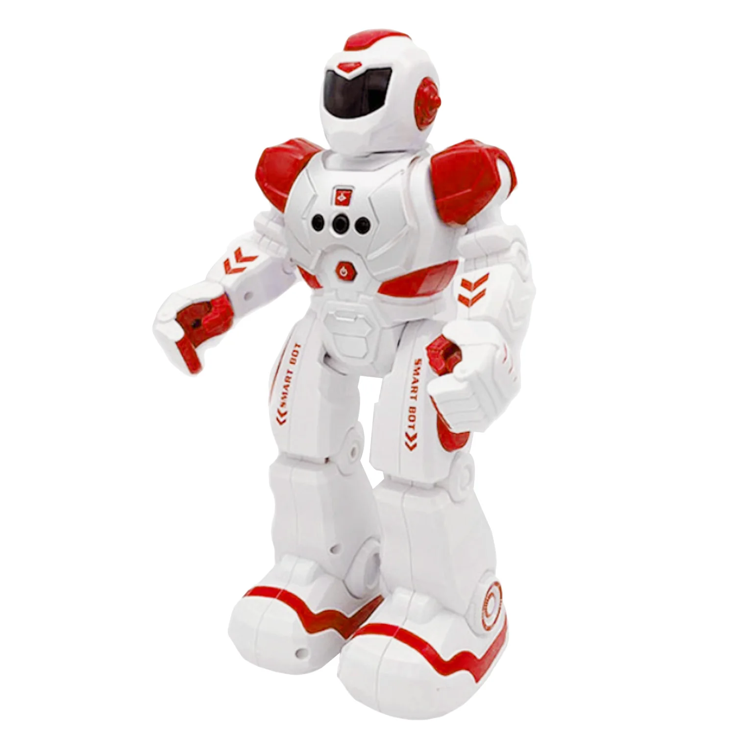 Red Интеллектуальная игрушка-робот RC управление датчиком жестов дисплей действия пение танцы usb-зарядка дети подарок на день рождения - Цвет: Red