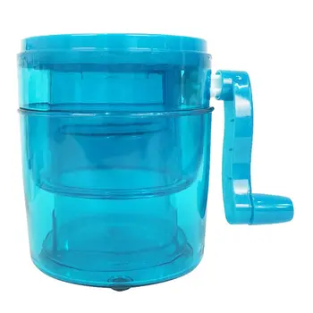 

1.1L Portable Hand Crank Manual Ice Crusher Shaver Kids Shredding Snow Cone Maker Machine Kitchen Tool