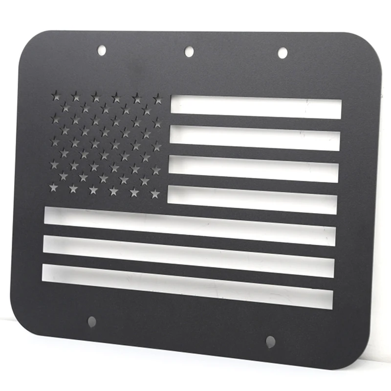 Spare Tire Carrier Delete Filler Plate Tramp Stamp Tailgate Vent-Plate Cover for 1997-2006 Jeep Wrangler TJ